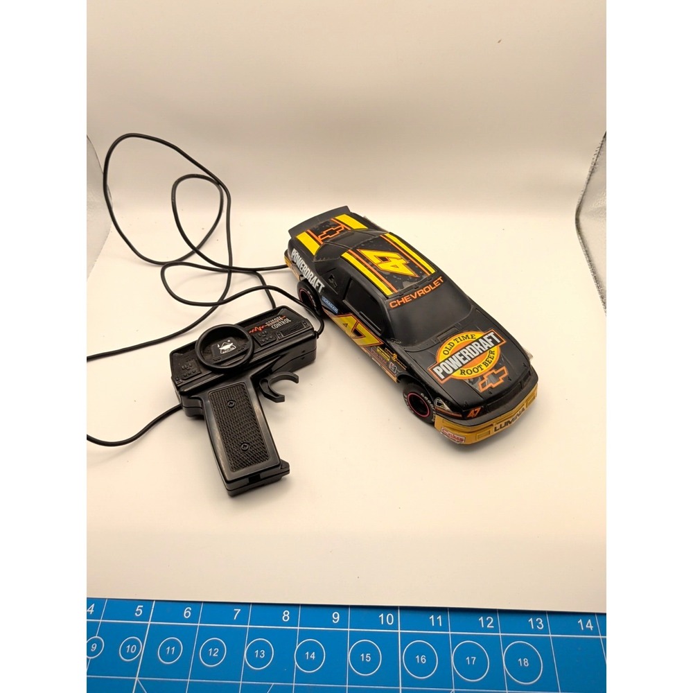 Chevrolet Lumina RC Car Wired Controller Black Yellow Orange Powerdraft Toy